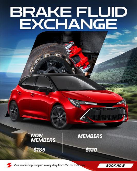 BRAKE FLUID EXCHANGE MEMBERS ONLY